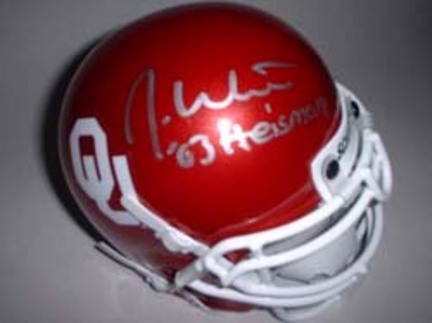 Jason White Autographed Oklahoma Sooners Schutt Mini Helmet with "03 Heisman" Inscription