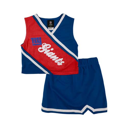 Reebok Two Piece New York Giants NFL Cheerleader Uniform Set (Size 7/8 to 16)