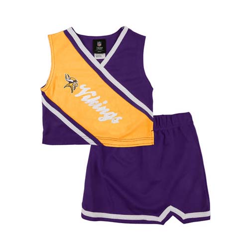 Reebok Two Piece Minnesota Vikings NFL Cheerleader Uniform Set (Size 2T to 4T)