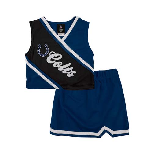 Reebok Two Piece Indianapolis Colts NFL Cheerleader Uniform Set (Size 7/8 to 16)