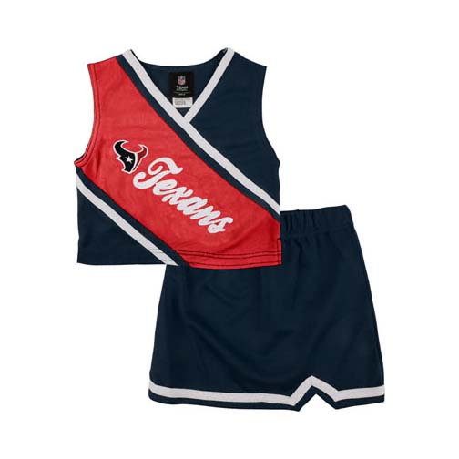 Reebok Two Piece Houston Texans NFL Cheerleader Uniform Set (Size 4 to 6X)