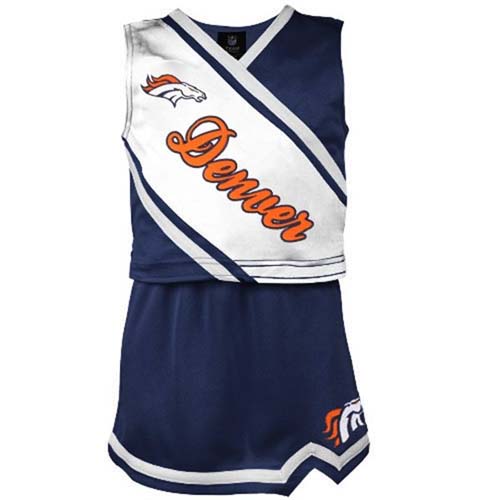 Reebok Two Piece Denver Broncos NFL Cheerleader Uniform Set (Size 2T to 4T)