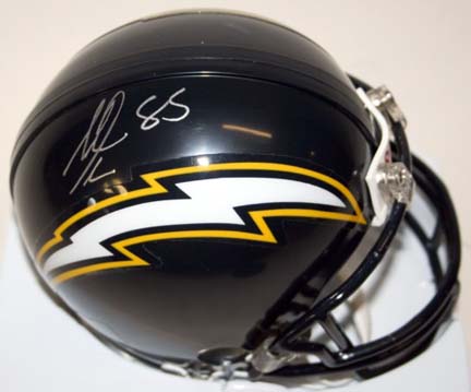 Antonio Gates Autographed San Diego Chargers Riddell Mini Helmet