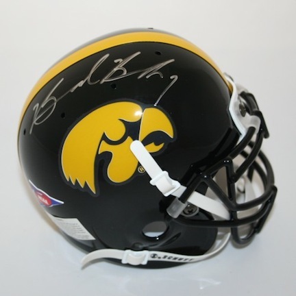 Brad Banks Autographed Iowa Hawkeyes Schutt Mini Helmet