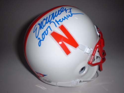 Eric Crouch Autographed Nebraska Cornhuskers Schutt Mini Helmet with "2001 Heisman" Inscription
