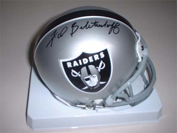 Fred Biletnikoff Autographed Oakland Raiders Riddell Mini Helmet