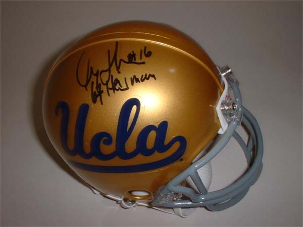 Gary Beban Autographed UCLA Bruins Riddell Mini Helmet with "67 Heisman" Inscription
