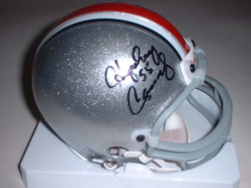Howard Cassady Autographed Ohio State Buckeyes Riddell Mini Helmet with "55" Inscription