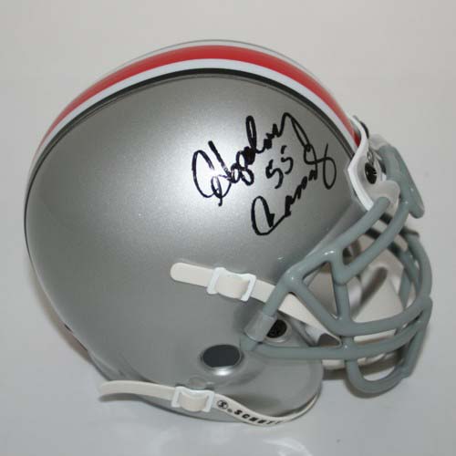 Howard "Hopalong" Cassady Autographed Ohio State Buckeyes Schutt Mini Helmet with "55" Inscription