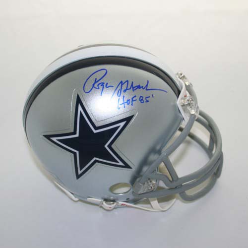 Michael Irvin Autographed Dallas Cowboys Riddell Mini Helmet with "The Playmaker" Inscription