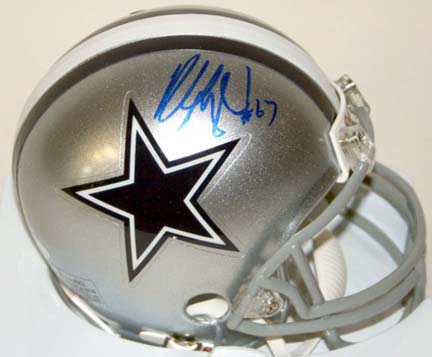 Russell Maryland Autographed Dallas Cowboys Riddell Mini Helmet