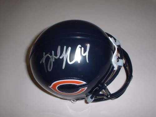 Tank Johnson Autographed Chicago Bears Riddell Mini Helmet