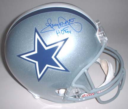 Tony Dorsett Autographed Dallas Cowboys Riddell Full Size Replica Helmet with "HOF 94" Inscription