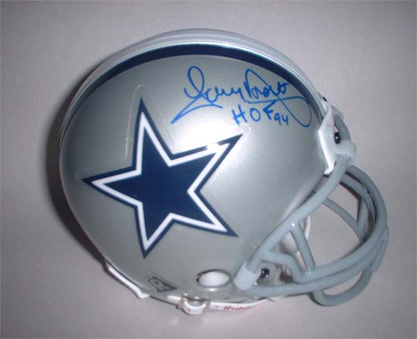Tony Dorsett Autographed Dallas Cowboys Riddell Mini Helmet with "HOF 94" Inscription