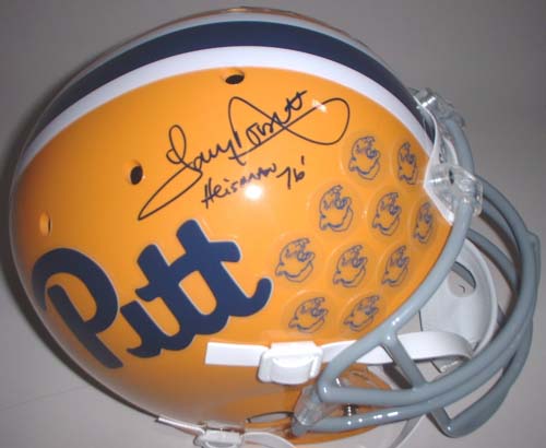 Tony Dorsett Autographed Limited Edition Pittsburgh Panthers Schutt Full Size Replica Helmet with "Heisman 76"