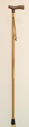 American Craftsman 37" Slim Walking Stick - Oak and Walnut