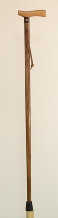 American Craftsman 37" Slim Walking Stick - Walnut and Cherry