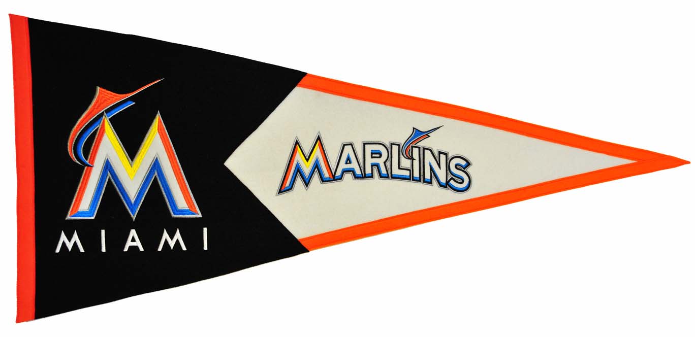 Miami Marlins MLB Classic Collection Pennant from Winning Streak Sports