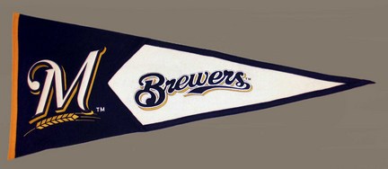 Milwaukee Brewers 2001 MLB Classic Collection Pennant from Winning Streak Sports