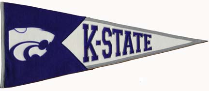 Kansas State Wildcats "Mascot" NCAA Classic Collection Pennant from Winning Streak Sports