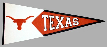Texas Longhorns "Mascot" NCAA Classic Collection Pennant from Winning Streak Sports