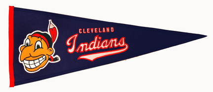 Cleveland Indians 13" x 32" MLB Cooperstown Collection Pennant from Winning Streak Sports