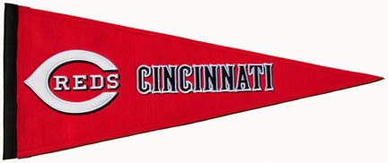 Cincinnati Reds MLB Traditions Collection Pennant from Winning Streak Sports
