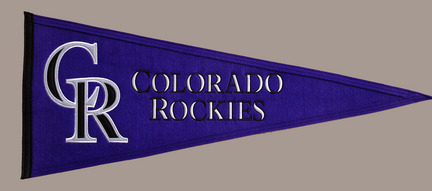 Colorado Rockies MLB Traditions Collection Pennant from Winning Streak Sports