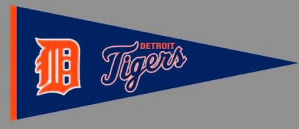 Detroit Tigers MLB Traditions Collection Pennant from Winning Streak Sports