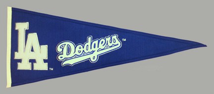 Los Angeles Dodgers MLB Traditions Collection Pennant from Winning Streak Sports