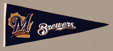 Milwaukee Brewers MLB Traditions Collection Pennant from Winning Streak Sports