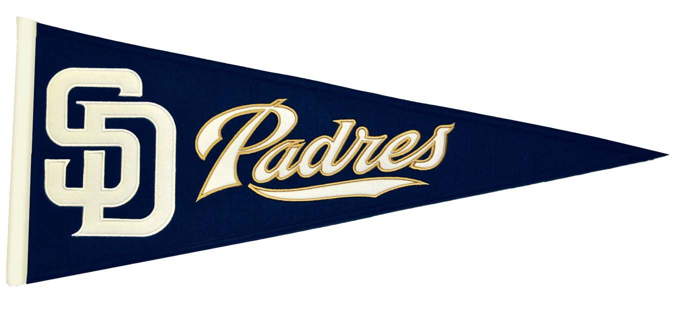 San Diego Padres MLB Traditions Collection Pennant from Winning Streak Sports
