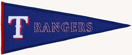 Texas Rangers MLB Traditions Collection Pennant from Winning Streak Sports