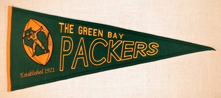 Green Bay Packers NFL Throwback Collection Pennant from Winning Streak Sports