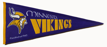 Minnesota Vikings NFL Throwback Collection Pennant from Winning Streak Sports