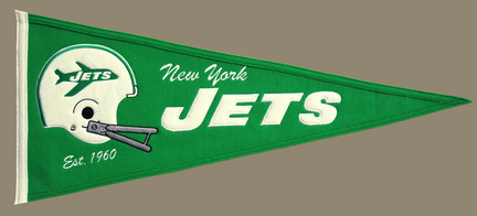 New York Jets NFL Throwback Collection Pennant from Winning Streak Sports