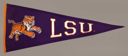 Louisiana State (LSU) Tigers NCAA Traditions Collection Pennant from Winning Streak Sports