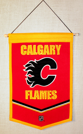 Calagary Flames 12" x 18" NHL Traditions Banner from Winning Streak Sports