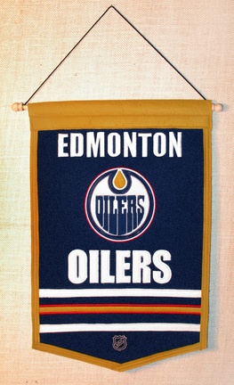 Edmonton Oilers 12" x 18" NHL Traditions Banner from Winning Streak Sports