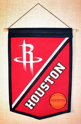 Houston Rockets 12" x 18" NBA Traditions Banner from Winning Streak Sports
