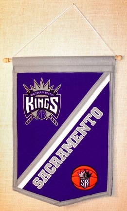 Sacramento Kings 12" x 18" NBA Traditions Banner from Winning Streak Sports