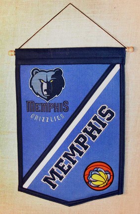 Memphis Grizzlies 12" x 18" NBA Traditions Banner from Winning Streak Sports