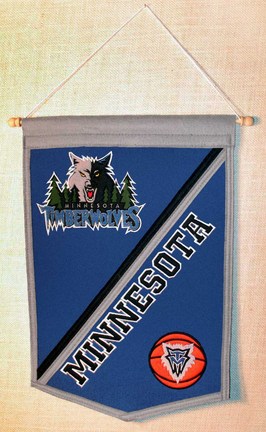 Minnesota Timberwolves 12" x 18" NBA Traditions Banner from Winning Streak Sports