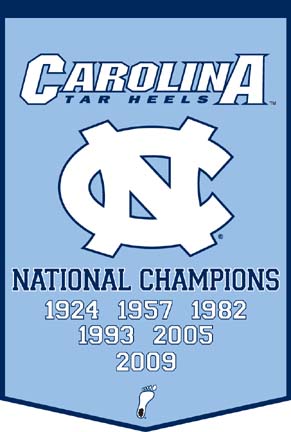 North Carolina Tar Heels 24" x 36" NCAA Football Dynasty Banner from Winning Streak Sports
