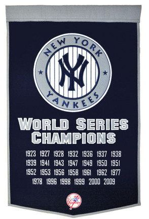 New York Yankees 24" x 36" MLB Dynasty Banner from Winning Streak Sports