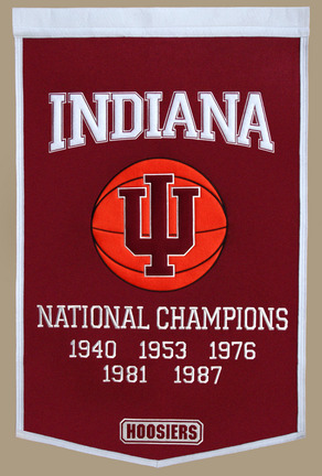 Indiana Hoosiers 24" x 36" NCAA Football Dynasty Banner from Winning Streak Sports