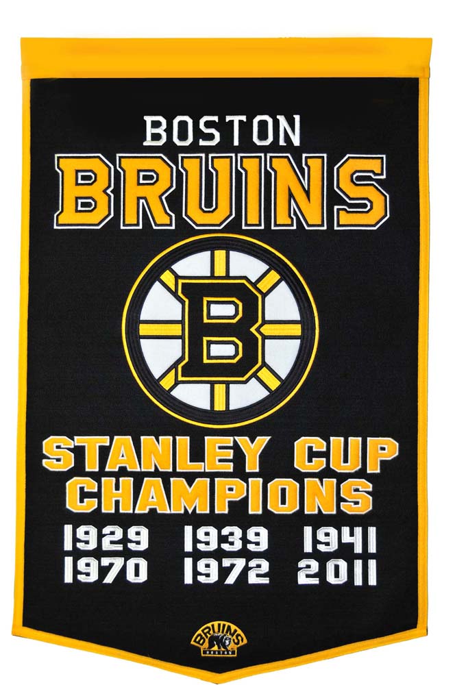 Boston Bruins 24" x 36" NHL Dynasty Banner from Winning Streak Sports