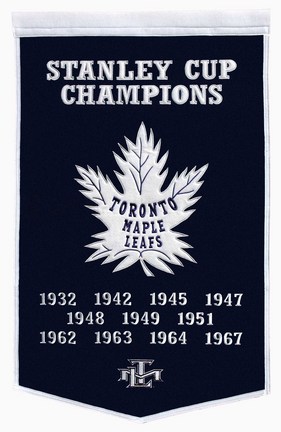 Toronto Maple Leafs 24" x 36" NHL Dynasty Banner from Winning Streak Sports