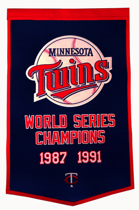 Minnesota Twins 24" x 36" MLB Dynasty Banner from Winning Streak Sports