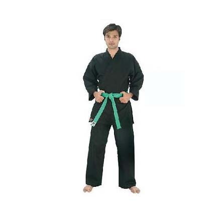 Black Fighter Plus Karate Middle Weight Uniform (Size 000) from Starpak